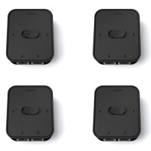 4X 2 Port RJ45 LAN CAT6 Network Selector 1000Mbps 2in1 Out/1 in 2 Out Internal External Network Switcher Splitter