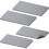 Acessórios para Prensa Chapéus-8 Peças Almofada Silicone para Prensa Térmica,2 Tamanhos(7,87 X 3,35 Polegadas+6,50 X 2,60 Polegadas),para Uso 2