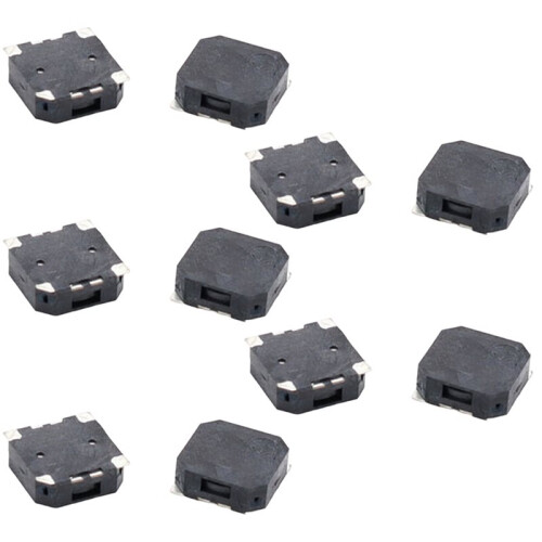 20pcs 7525 SMD SMD Passive Magnetic Buzzer 7.5 X 7.5 X 2.5 1