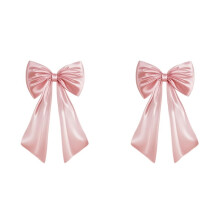 2X Large PinkBow for Room Decor, 40x24 in Satin Ribbon Tie Birthday Decorations,  Pastel  Hanging Wall Decor