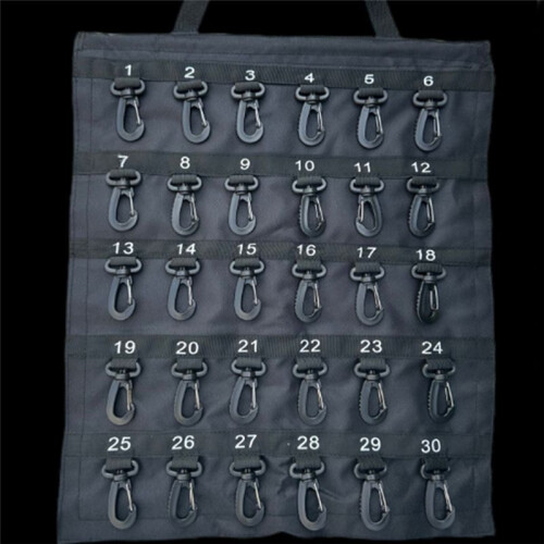 Versatile Roll- Key Storage Box, Portable Storage Box, Holds 40 Keys, Security Hook, for Home Office,Safetys Hook Bag 2