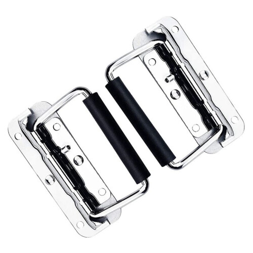 16Pcs 304 Stainless Steel Spring Handle Prop Box Tool Aluminum Box Handle Activity Handle Folding Industrial Handle 2