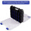 Tools Storage Box Organizer Double Side Hardware Organizers with Removable Plastic Dividers for Screws Nuts Nails Bolts 4