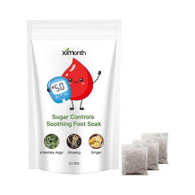 Sugar Control Foot Bath Kit - Soothing Mugwort & Ginger for Discomfort Relief