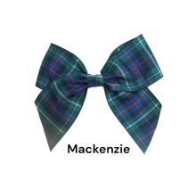 (Mackenzie, 20) Polyester Tartan Ribbon Bows - 38mm