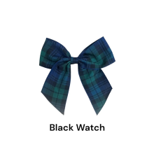 (Black Watch, 10) Polyester Tartan Ribbon Bows - 38mm