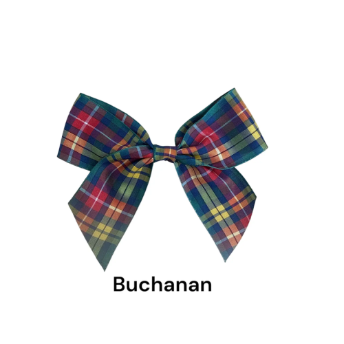 (Buchanan, 20) Polyester Tartan Ribbon Bows - 38mm