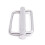 4 Pcs 50mm Slide Buckle Triglide Webbing Slider Strap Keeper for Harness Waist Strap Shoulder Strap Adjust 2