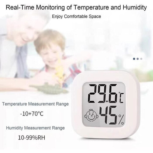 4er-Pack digitales Raumthermometer mit Hygrometer und Feuchtigkeitssensor 1