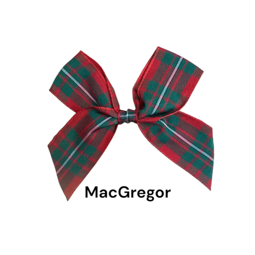 (MacGregor, 20) Polyester Tartan Ribbon Bows - 25mm