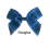 (Douglas, 20) Polyester Tartan Ribbon Bows - 25mm 1