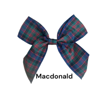 (MacDonald, 5) Polyester Tartan Ribbon Bows - 25mm