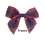 (Fraser, 10) Polyester Tartan Ribbon Bows - 25mm 1