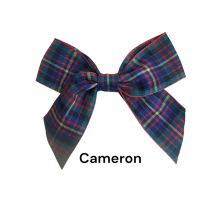 (Cameron, 5) Polyester Tartan Ribbon Bows - 25mm