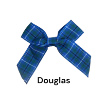 (Douglas, 20) Polyester Tartan Ribbon Bows - 16mm