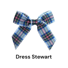 (Dress Stewart, 20) Polyester Tartan Ribbon Bows - 16mm