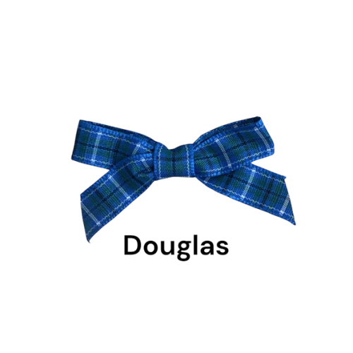 (Douglas, 5) Polyester Tartan Ribbon Bows - 10mm