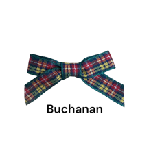 (Buchanan, 20) Polyester Tartan Ribbon Bows - 10mm