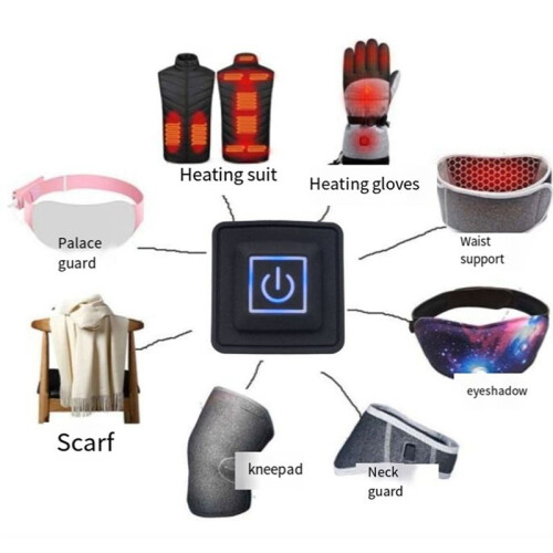 5Pcs Electric Heating Clothes Three-Step Temperature Control  Waterproof  Silicone Temperature Control 2