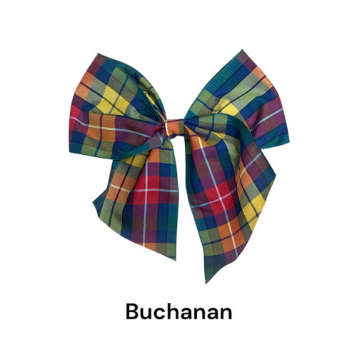 (Buchanan, 5) Polyester Tartan Ribbon Bows - 75mm