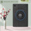 360 Degree Rotating Shockproof Case for Galaxy Tab A11 Plus / A9 Plus 11 Inch Tablet, Black 3