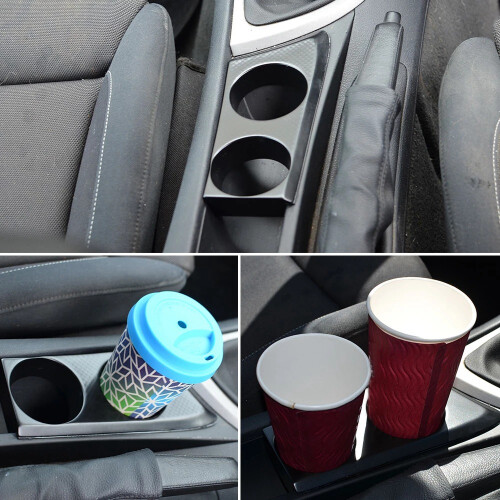 Carbon Fiber  High Quality Front Center Console Drinks Water Cup Holder Bracket for- 1 Series E81 E82 E87 E88 RHD 2