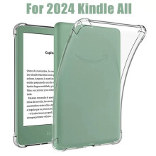 Transparent Soft Silicone Case for 6 Inch E-Reader, 2024 12th Generation, Lightweight Protective Cover, Clear Flexible T