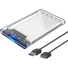 USB 3.0 External Enclosure for 2.5 Inch SATA III II I HDD SSD, Tool-Free, UASP Compatible, 5Gbps, Supports Up to 2TB