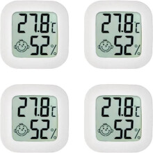 4 Pack Indoor Room Thermometer Digital Hygrometer Smart Temperature Monitor with Humidity Sensor