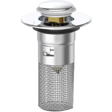 Universal Sink Drain Strainer with Removable Basket, Stainless Steel, Anti-Clogging, Easy Clean