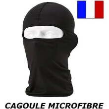 Motorcycle, Bicycle and Ski Balaclava Helmet Hood in Black Lycra, One Size, Breathable Ninja Style