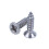 200X Stainless Steel Flat  Phillips Self-Tapping Screw 12X3mm Silver 3