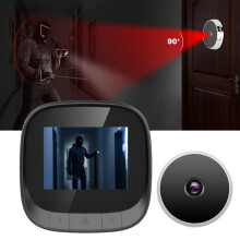 Digital Peephole Viewer with 2.4 Inch LCD Screen, Smart Infrared Security Door Camera, Wide Angle Door Viewer for Home S