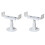Floor Mounting Feet Kit for Radiators, 2 Adjustable Aluminium Support Brackets for Stable Installation 1