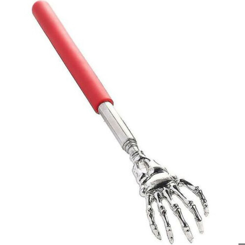 Telescopic Handheld Back Scratcher Skeleton Design Extendable Portable Massager Tool