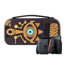 Brown Hard Shell Carrying Case for Switch 2, Portable Zipper Travel Storage Bag