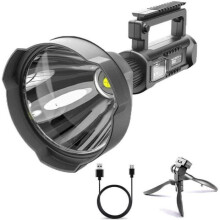 Rechargeable USB LED Camping Torch, Ultra Bright Waterproof Flashlight with Base for Emergencies, Hiking and Hunting