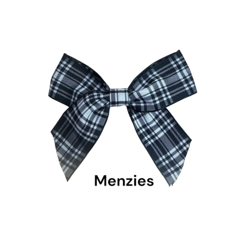 (Menzies, 5) Polyester Tartan Ribbon Bows - 25mm