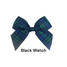 (Black Watch, 5) Polyester Tartan Ribbon Bows - 25mm