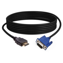 10m HDMI to VGA Cable with Audio, 1080p HD Adapter Cable for PC, Monitor, Projector