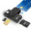 4 in 1 SIM Card Reader, Micro SD Chip Reader for Common Access CAC SIM ID IC Bank Access, Compatible with Windows Vista 1