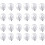 24 Pack Wall Hooks with Suction Cups, Small Plastic Round Hooks for Bathroom and Kitchen Storage 1