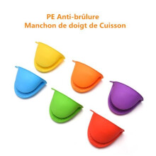 6 Pack Mini Silicone Oven Mitts Heat Resistant Pot Holders for Cooking Kitchen Grip Protectors
