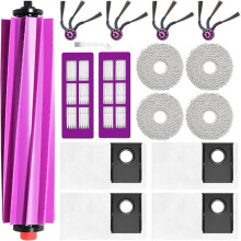 Replacement Parts for Vacuum Cleaner, 1 Main Brush and 4 Mop Pads