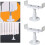 Floor Mounting Feet Kit for Radiators, 2 Adjustable Aluminium Support Brackets for Stable Installation 4
