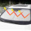 Car Windshield Sun Shade Blocks UV Rays Sun Visor Protector Foldable Sunshade for  Model Y 2017-2022 3