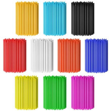 72 pezzi di copri raggi per bicicletta, protezioni decorative per cerchi, coperture resistenti per camere d'aria per moto e motocross.
