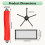 Replacement Parts for Robot Vacuum Accessory Kit Main Roller Brush Washable Filter Side Brush 2