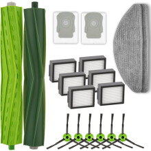 Conjunto de 18 peças de reposição compatível com aspirador robô Combo i5, i5+, j5, j5+, acessórios de limpeza duráveis.