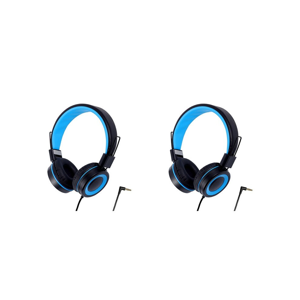Photos - Headphones 2X Children'S  Headset Wired Colorful Laptop Tablet Phone for Learning Online Class ,Black+